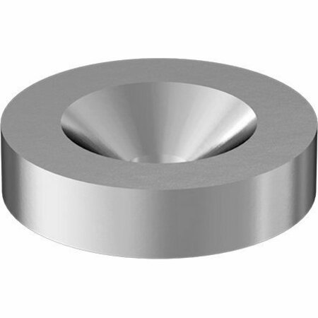 BSC PREFERRED 316 Stainless Steel Finishing Countersunk Washer for 1/4 Screw Size 0.281 ID 100 Deg Countersink 3118N24